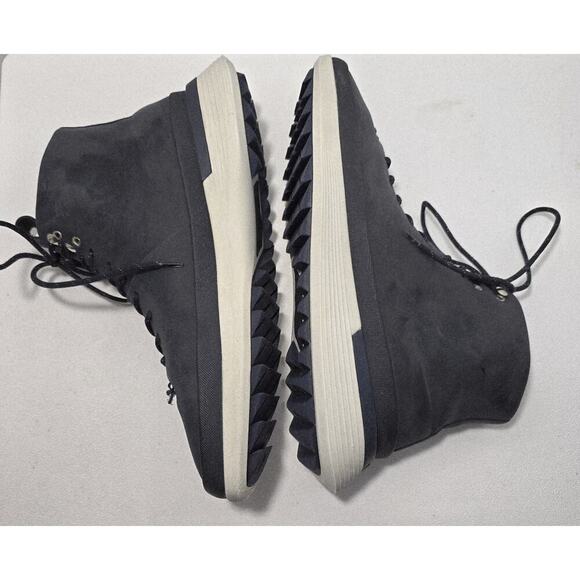 Wolf and Shepherd Crossover Hiker Winterized Boot Mens 12 Navy Blue Leather - Picture 4 of 13